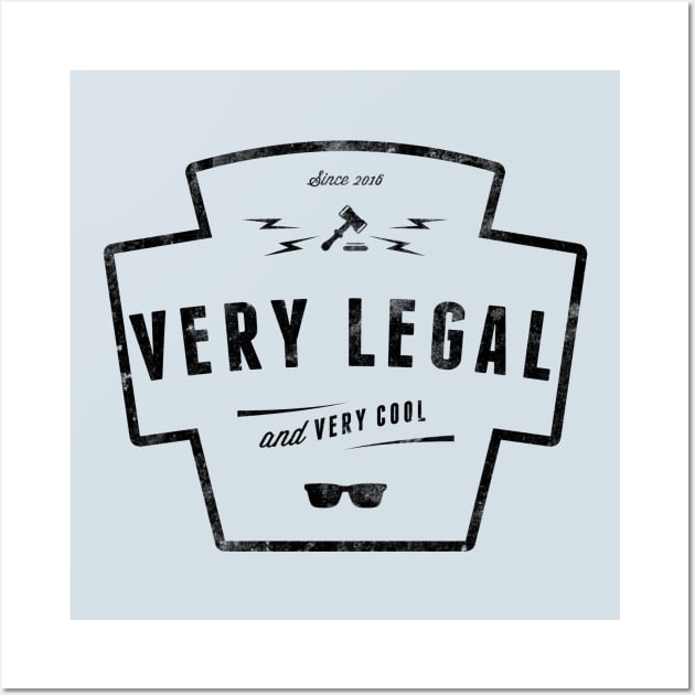 Very Legal & Very Cool - Logo 1 Wall Art by verylegalandverycool